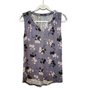 **3 for $11***MAX Jeans Lavender Floral Sleeveless Top XS